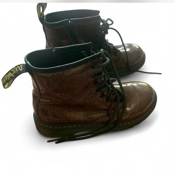 Dr. Martens 1460 glitter burgundy Lace-Up Boots size 5 women youth waterproof - Picture 3 of 7